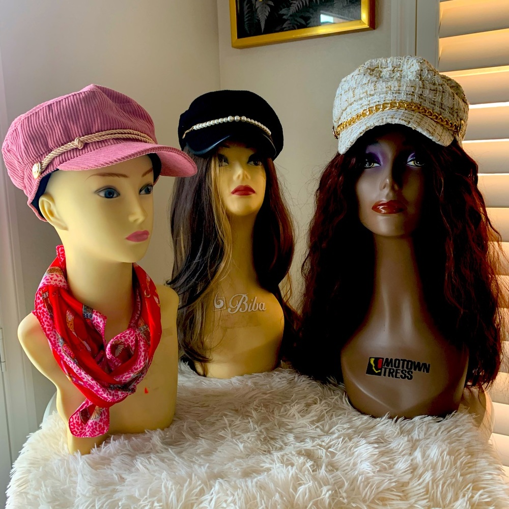 Cute pink, newsboys cap
